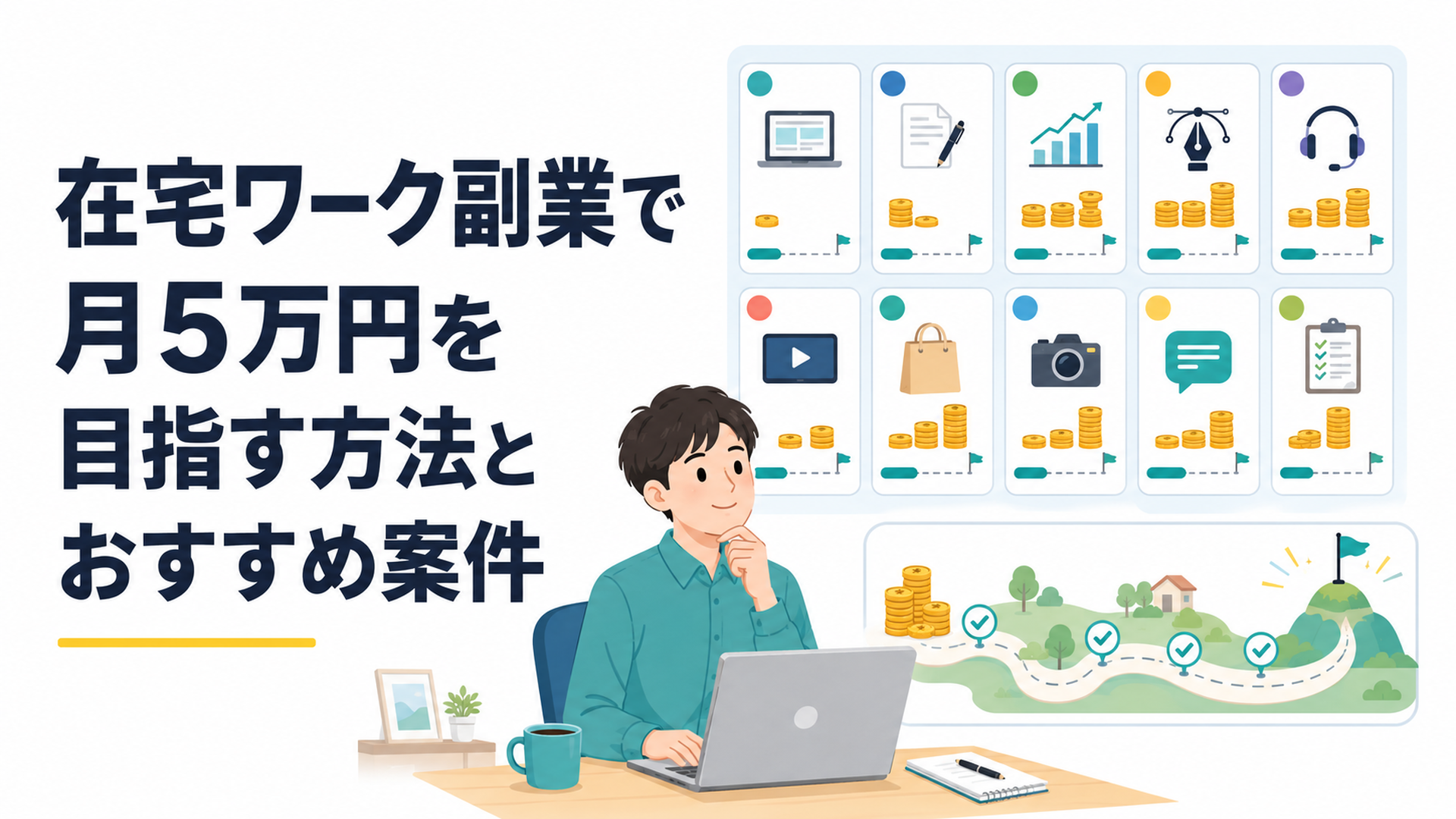 報酬額から手数料と無報酬時間を引いて実質時給を計算する図